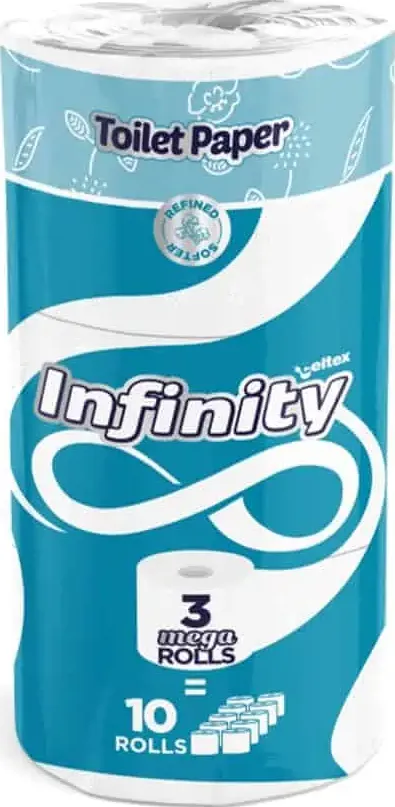 Maxi rotolo carta igienica 2 veli infinity celtex 3 pz.