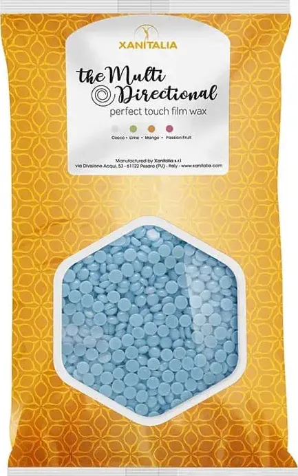 Cera depilatoria multidirezionale in granuli tropical caribbean light blue 1000 gr. xanitalia