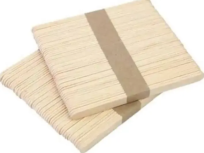 Mini spatola in legno per cera 50 pz. viso e baffetti