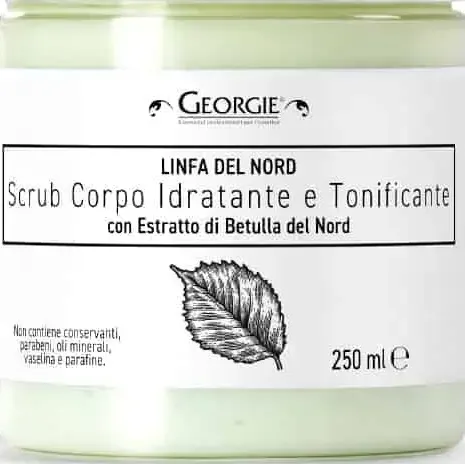 Crema corpo idratante e tonificante con estratto di betulla del nord 150 ml. georgie