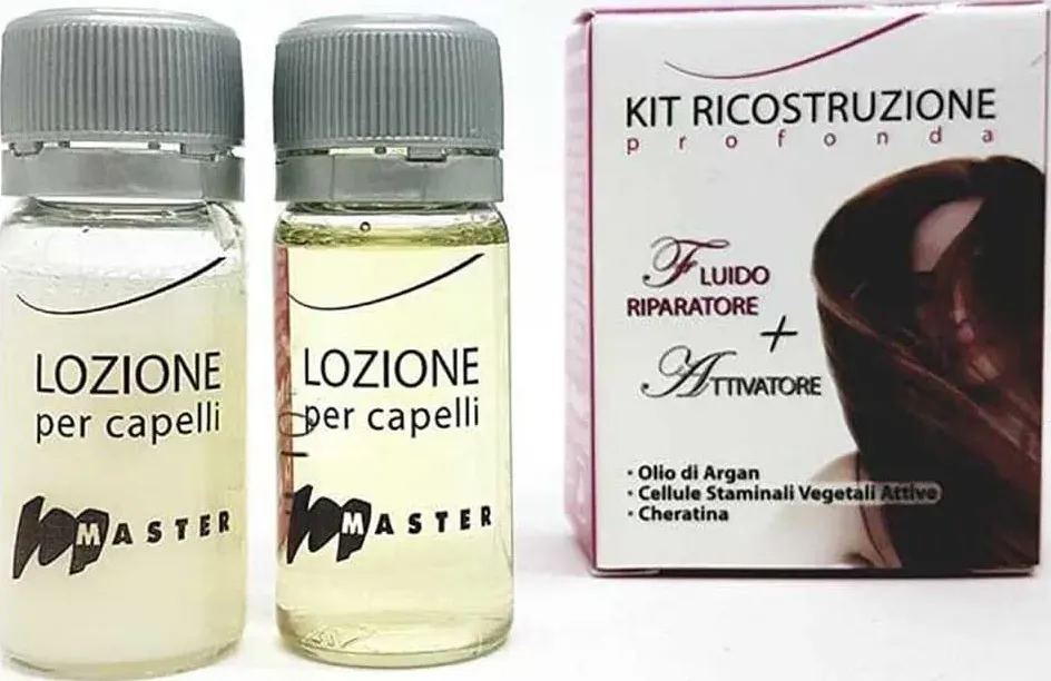 kit ricostruzione profonda con olio di argan cellule staminali vegetali e cheratina master di kebeautyshop.com