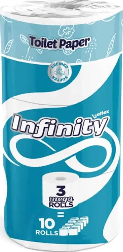 Maxi rotolo carta igienica 2 veli infinity celtex 3 pz.