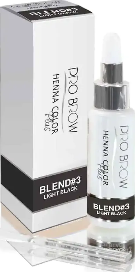 Henna color plus blend 3 light black 10 gr. pro brow