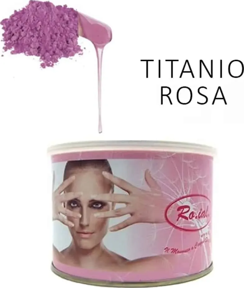 barattolo cera titanio rosa 400 ml. roial di kebeautyshop.com