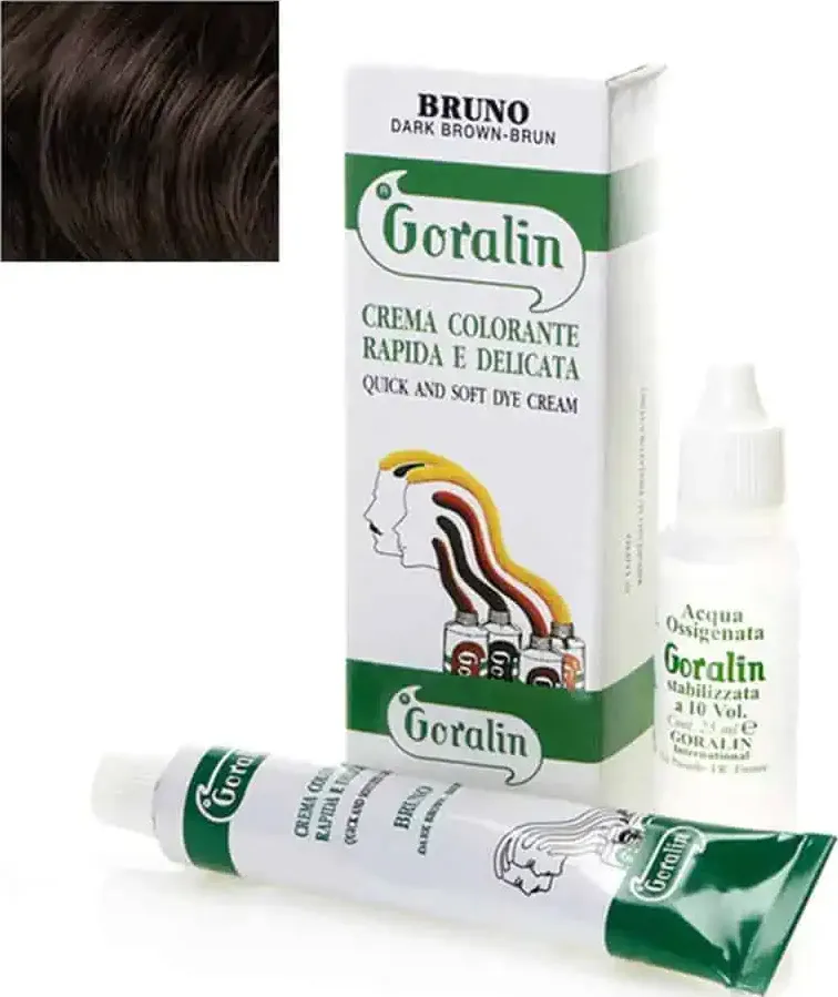 Crema colorante rapida e delicata bruno goralin