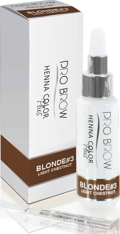 Henna color plus blonde 3 light chestnut 10 gr. pro brow