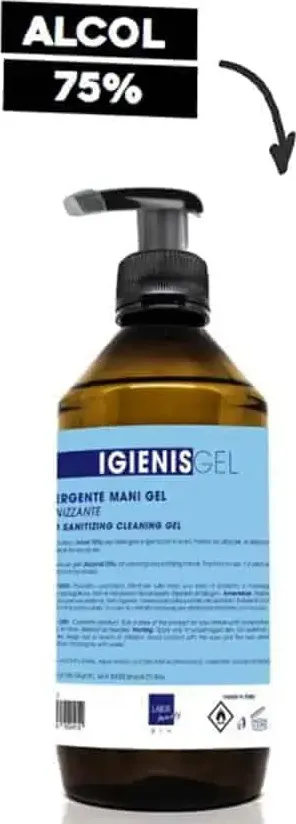 Igienis gel igienizzante mani 500 ml. con dosatore