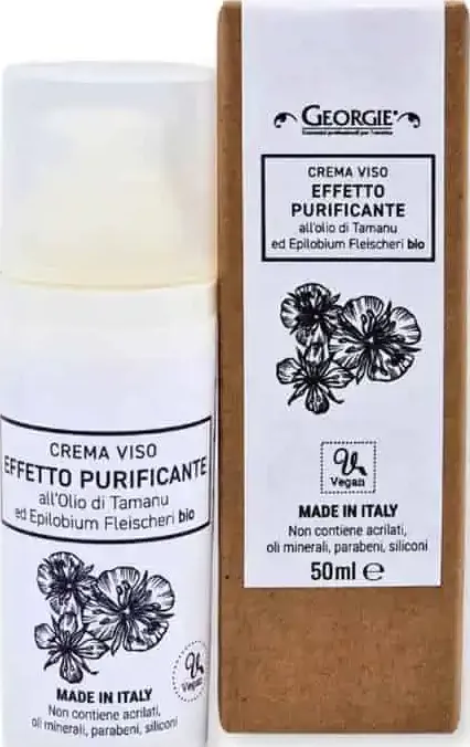 Crema viso purificante all'olio di tamanu 50 ml. georgie
