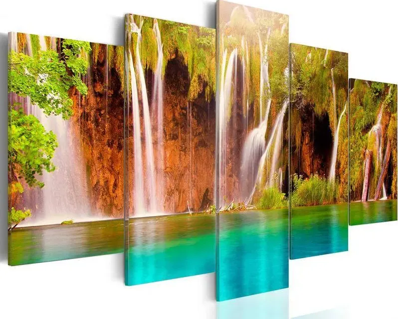 Quadro con le cascate a fiumi  100x50 e 200x100 arredalacasa