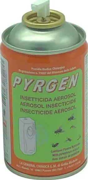 Bombola insetticida pyrgen al piretro naturale confezione da 6