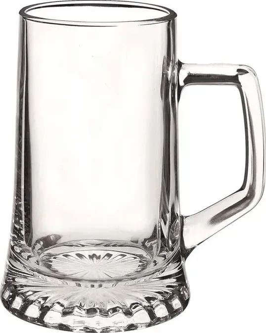 Bicchiere stern birra da 02 cl 28,7 c/ manico bormioli rocco h 12,3 ø cm 8,1 confezione da 2