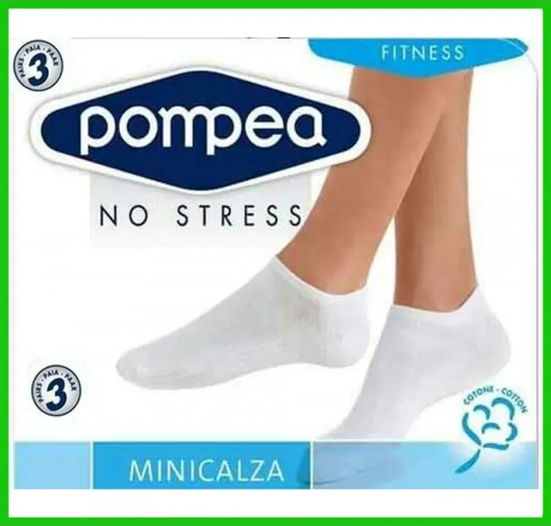 6 paia mini calze fantasmini pompea uomo donna calzini calza cotone no stress