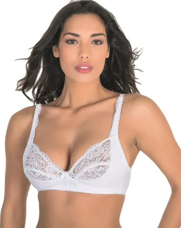 Reggiseno in pizzo senza ferretto aris stella coppa b