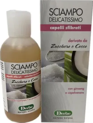 Shampoo zucchero e cocco capelli sfibrati 200 ml