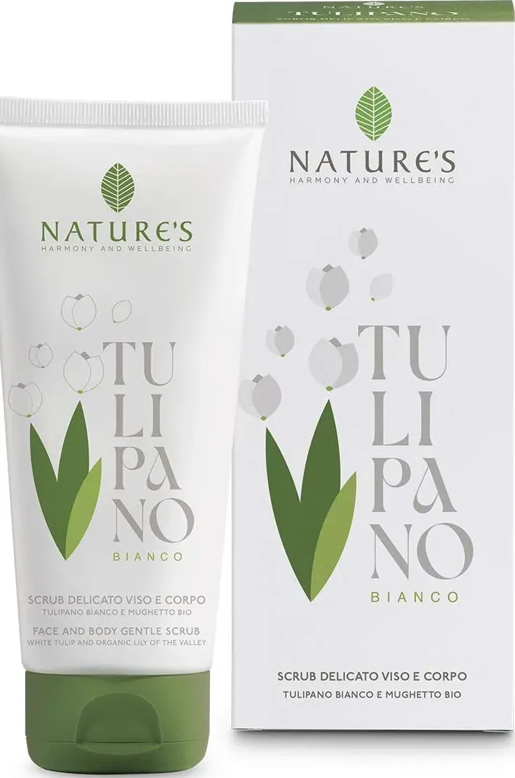 Scrub delicato viso e corpo tulipano bianco 200 ml