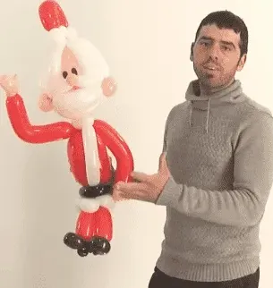Sculture di palloncini - Babbo Natale con palloni modellabili (rapido)