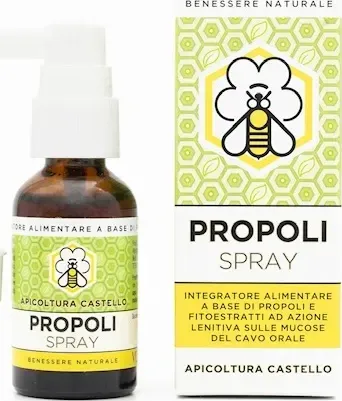 propoli spray - apicoltura castello capacità 20 ml di bottegadelfriuli.com
