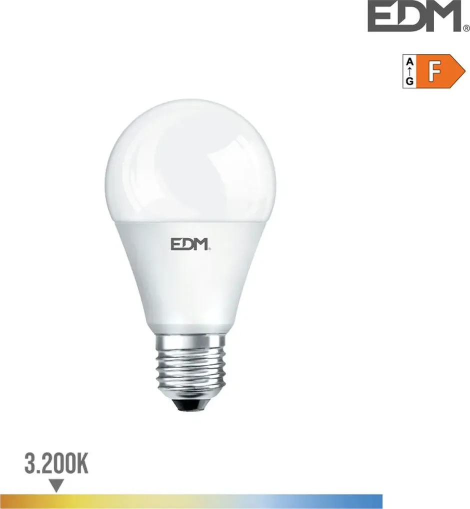 Lampadina led edm 12w 1154 lm e27 f (3200 k)