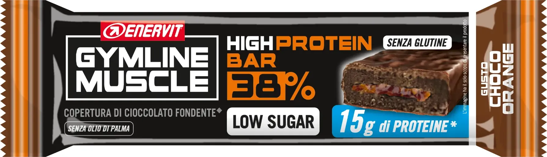 Enervit Gymline Protein Bar 38% Barretta Cioccolato-Arancia 40 G