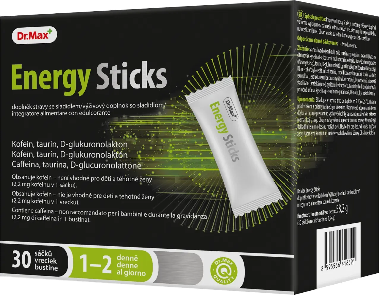 Dr.Max Energy Sticks 30 Pezzi