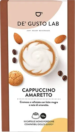 Cappuccino all'Amaretto De' Gusto Lab capsule per Dolce Gusto