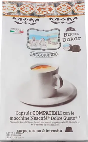 Buon Dakar Gattopardo To.Da capsule per Nescafé Dolce Gusto