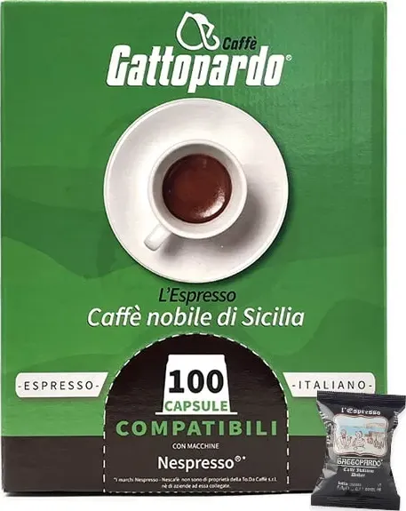 Dakar Gattopardo To.Da 100 capsule per Nespresso di verocaffe.eu