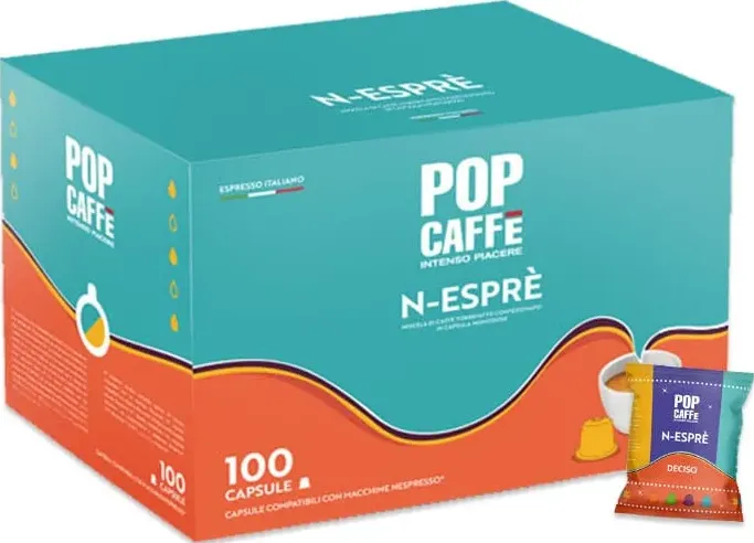 Deciso Pop Caffè 100 capsule per Nespresso