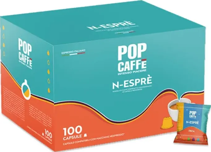 Deca Pop Caffè 100 capsule per Nespresso di verocaffe.eu