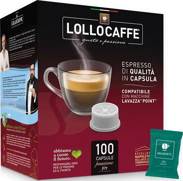 Decaffeinato Lollo Caffè capsule per Lavazza Espresso Point