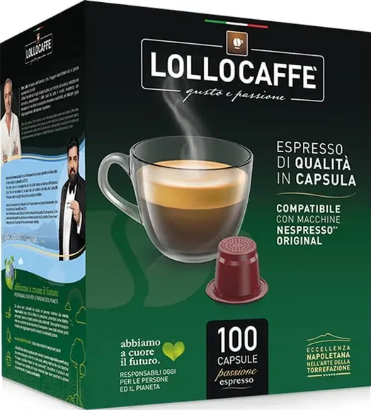 Nero Lollo Caffè capsule per Nespresso di verocaffe.eu