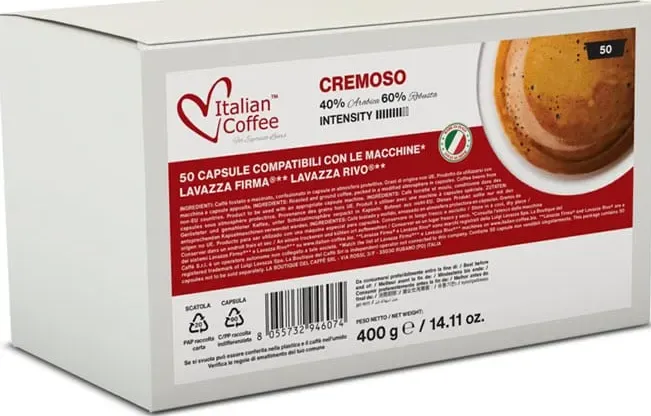 Cremoso Italian Coffee capsule per Lavazza Firma di verocaffe.eu