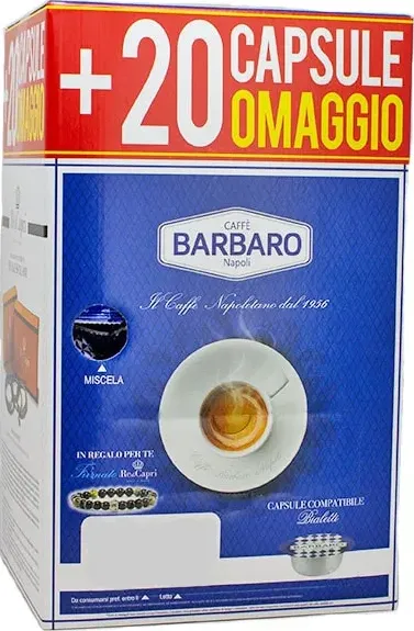 Cremoso Caffè Barbaro Napoli capsule per Bialetti