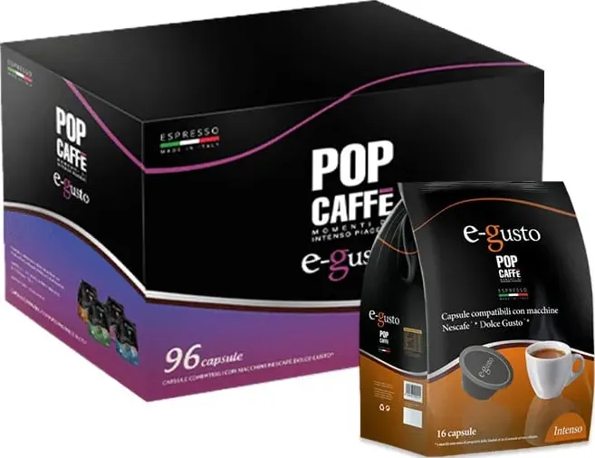 Intenso Pop Caffè Scatola 6 sacchetti - 96cps per Nescafè Dolce Gusto