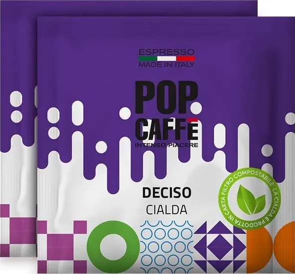 Deciso Scatola Pop Caffè 100 cialde carta