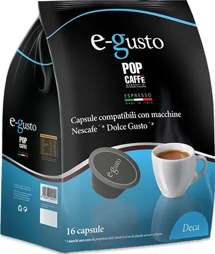 Deca Pop Caffè capsule per Nescafè Dolce Gusto