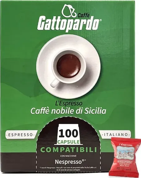 Gusto Ricco Gattopardo To.Da 100 capsule per Nespresso