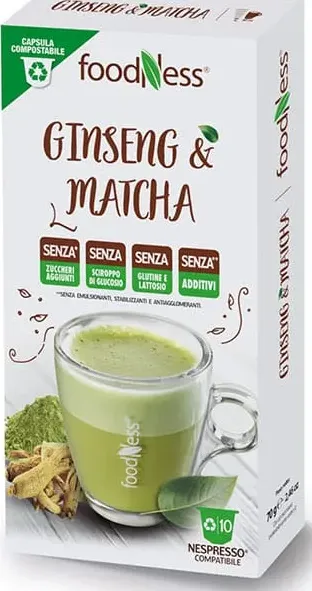 Ginseng & Matcha Foodness capsule per Nespresso