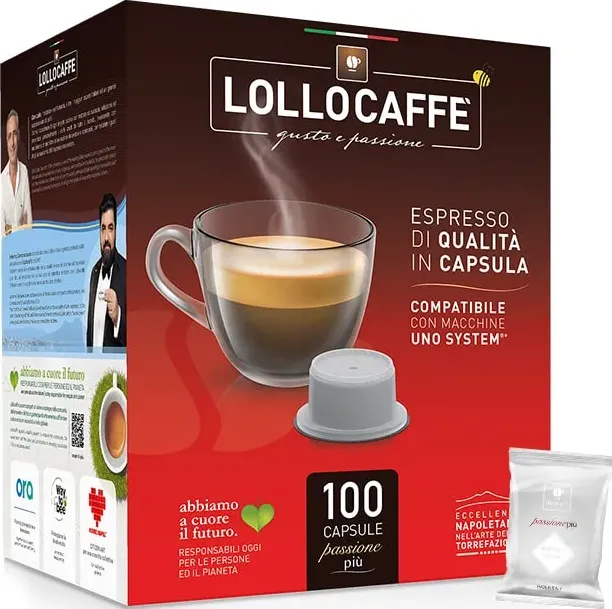 Argento Lollo Caffè capsule per Uno Capsule System