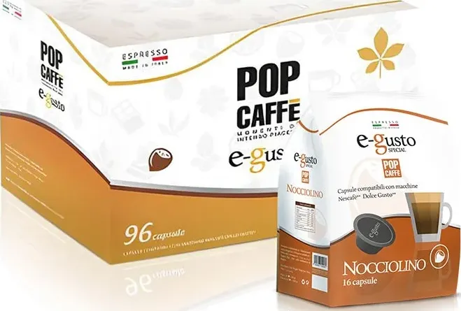 Nocciolino Pop Scatola 6 sacchetti - 96 capsule per Nescafè Dolce Gusto