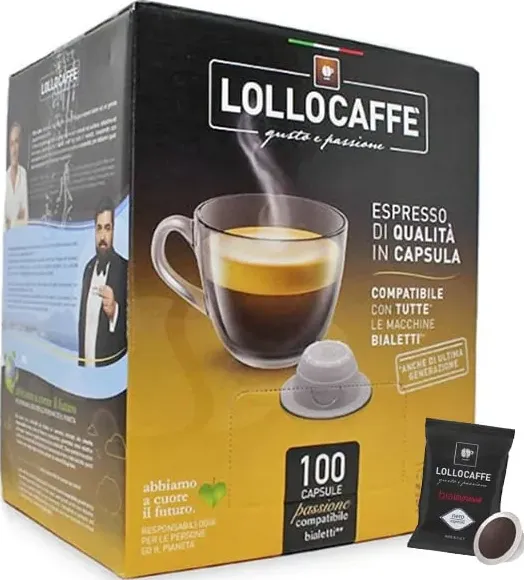 Nero Lollo Caffè capsule per Bialetti