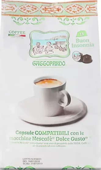 Buon Insonnia Gattopardo To.Da capsule per Nescafé Dolce Gusto