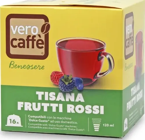 Tisana ai Frutti Rossi VeroCaffè per Dolce Gusto (Sottobosco)