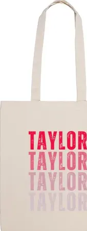 Borsa di tela nome taylor personalizzato compleanno n