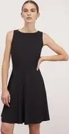 "Motivi Mini dress in tessuto crêpe Donna, Nero, Taglia 36"