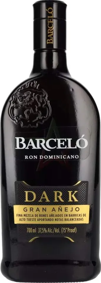 Barcel&amp;oacute; dark gran a&amp;ntilde;ejo ron dominicano