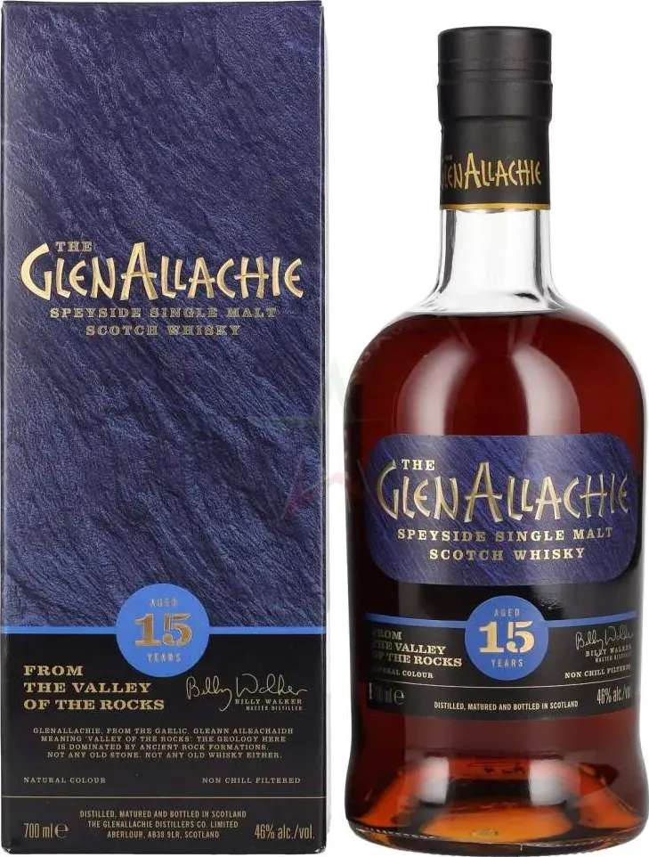 The glenallachie 15 years old speyside single malt scotch whisky