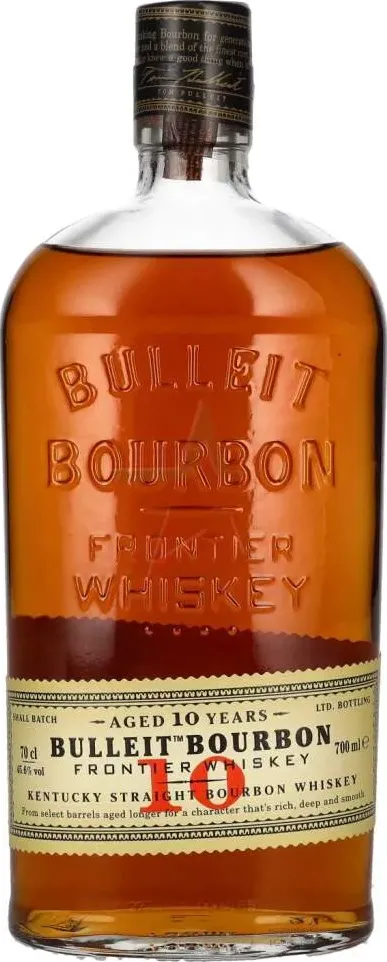 Bulleit bourbon 10 years old frontier whiskey kentucky straight bourbon whiskey