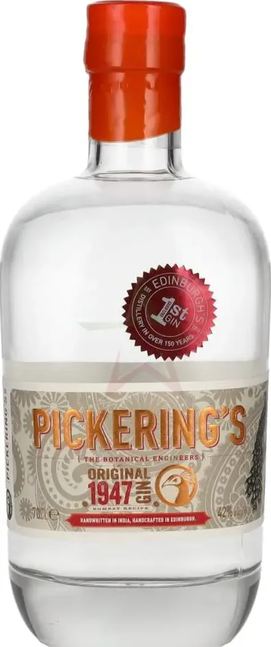 Pickering&#039;s gin 1947 original gin bombay recipe