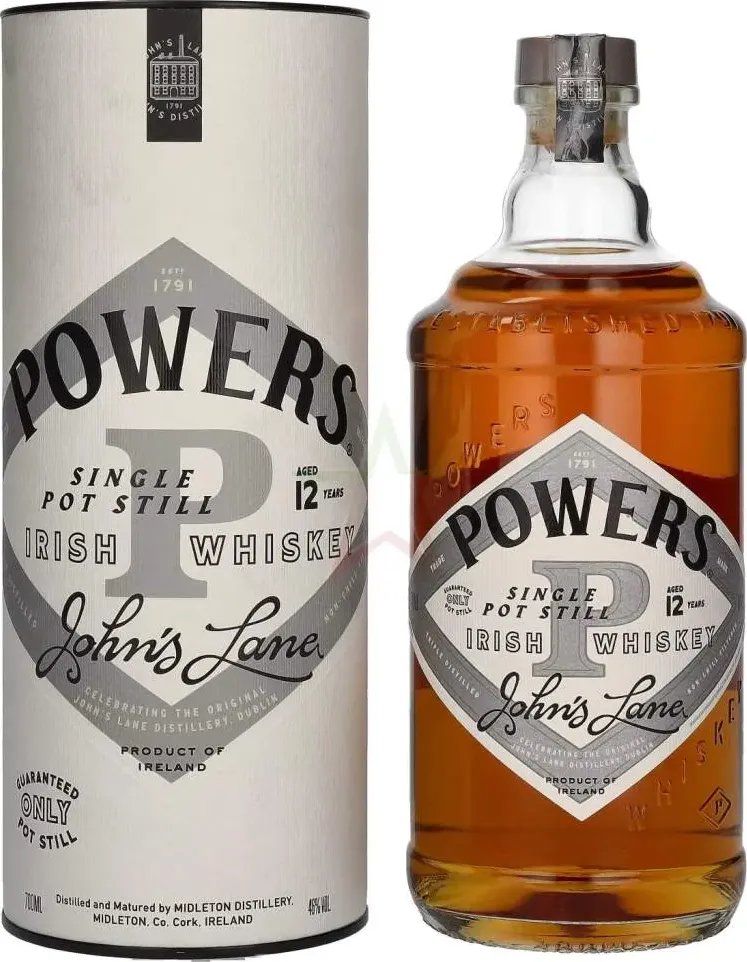 Powers 12 years old john&#039;s lane single pot still irish whiskey